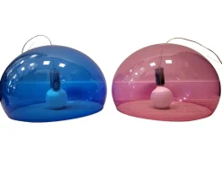 Hot Pamono Pendant Lamps Model Fl/Y in Blue and Pink from Kartell, Italy, 1990s, Set of 2