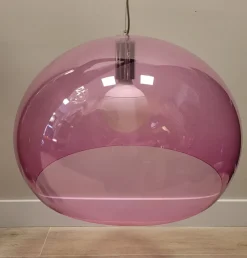 Hot Pamono Pendant Lamps Model Fl/Y in Blue and Pink from Kartell, Italy, 1990s, Set of 2