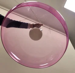 Hot Pamono Pendant Lamps Model Fl/Y in Blue and Pink from Kartell, Italy, 1990s, Set of 2