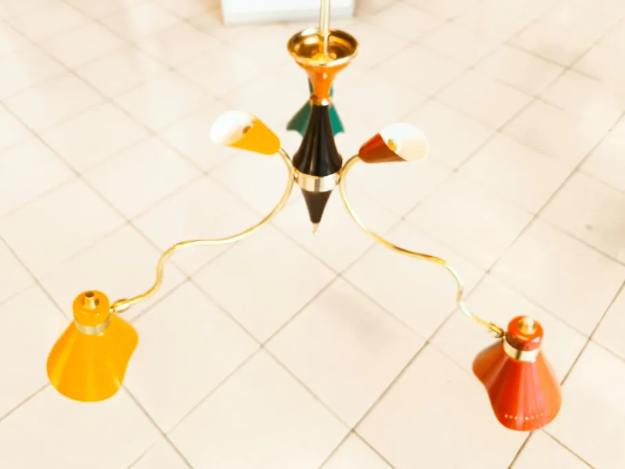 Best Pamono Pendant with Adjustable Multicolor Domes