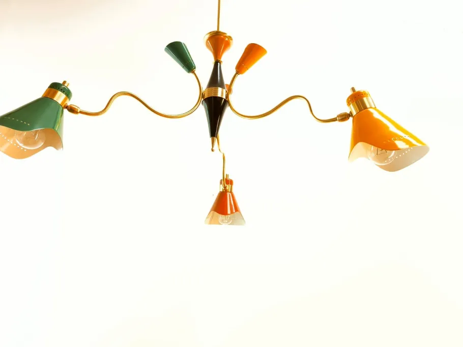 Best Pamono Pendant with Adjustable Multicolor Domes