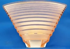 Best Pamono Pergamo Wall Lamp in Pink Satin Glass by Angelo Mangiarotti for Artemide, Italy, 1950s