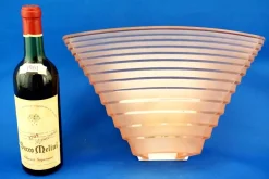 Best Pamono Pergamo Wall Lamp in Pink Satin Glass by Angelo Mangiarotti for Artemide, Italy, 1950s