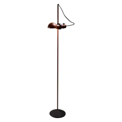 Hot Pamono Petrol Red Floor Lamp attributed to Raul Barbieri & Giorgio Maranelli for Tronconi, 1970s