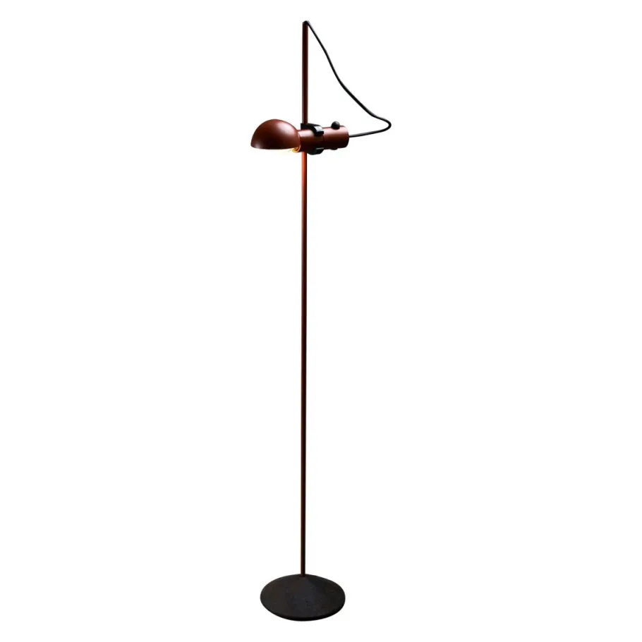 Hot Pamono Petrol Red Floor Lamp attributed to Raul Barbieri & Giorgio Maranelli for Tronconi, 1970s