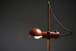 Hot Pamono Petrol Red Floor Lamp attributed to Raul Barbieri & Giorgio Maranelli for Tronconi, 1970s