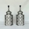 Hot Pamono Pewter Table Lamps by Paco Muñoz for Pedraza Segovia, 1960s, Set of 2
