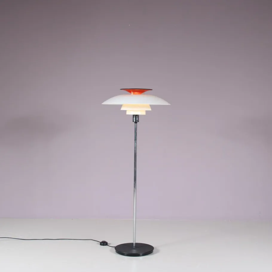 New Pamono PH80 Floor Lamp by Poul Henningsen for Louis Poulsen, Denmark, 1970s