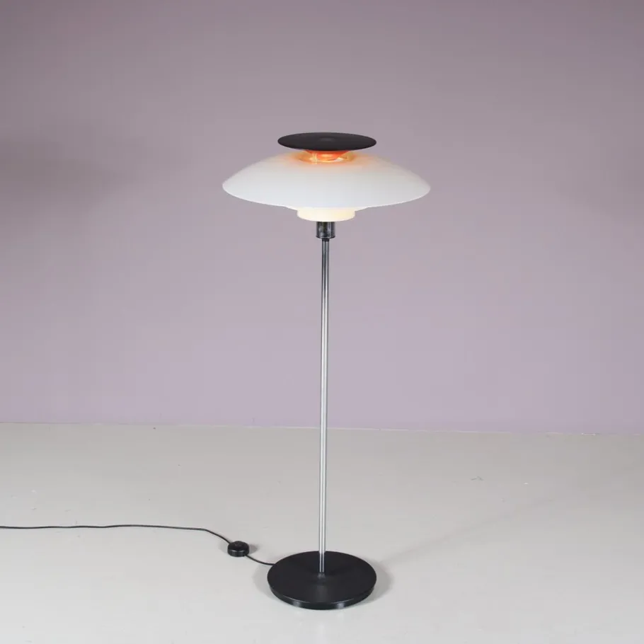 New Pamono PH80 Floor Lamp by Poul Henningsen for Louis Poulsen, Denmark, 1970s
