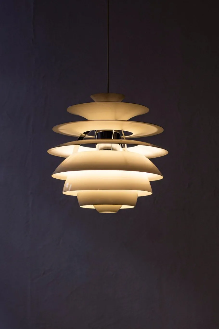 New Pamono PH Snowball Pendant Lamp by Henningsen from Louis Poulsen, 1980s