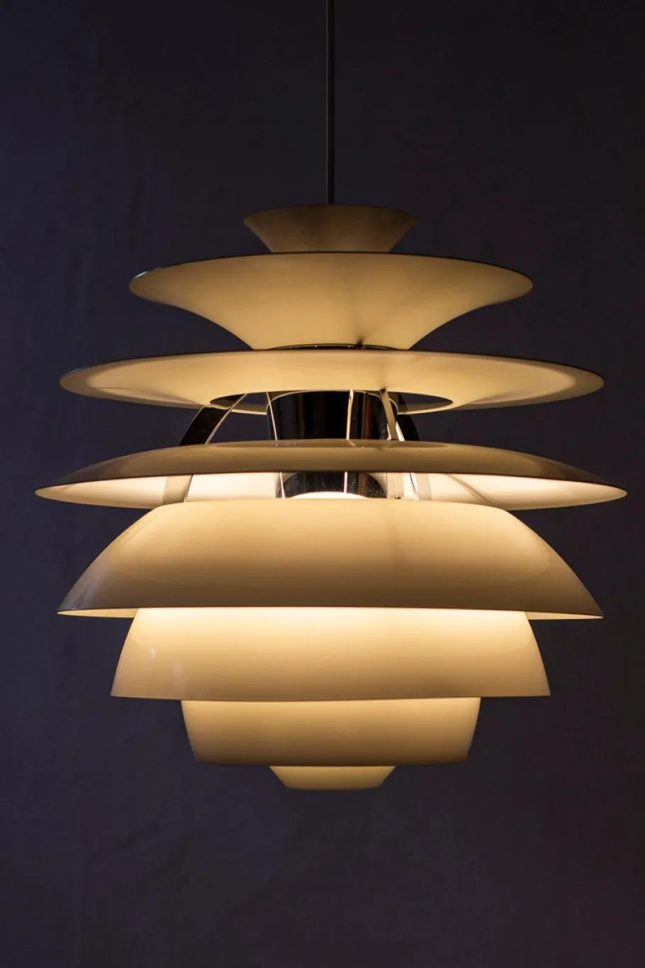 New Pamono PH Snowball Pendant Lamp by Henningsen from Louis Poulsen, 1980s