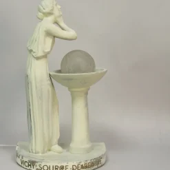 Pamono Pharmacy Advertising Table Lamp from Vichy Source De Beaute, 1940s