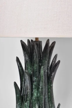Discount Pamono Pico Green Ceramic Lamp by Barracuda Interiors
