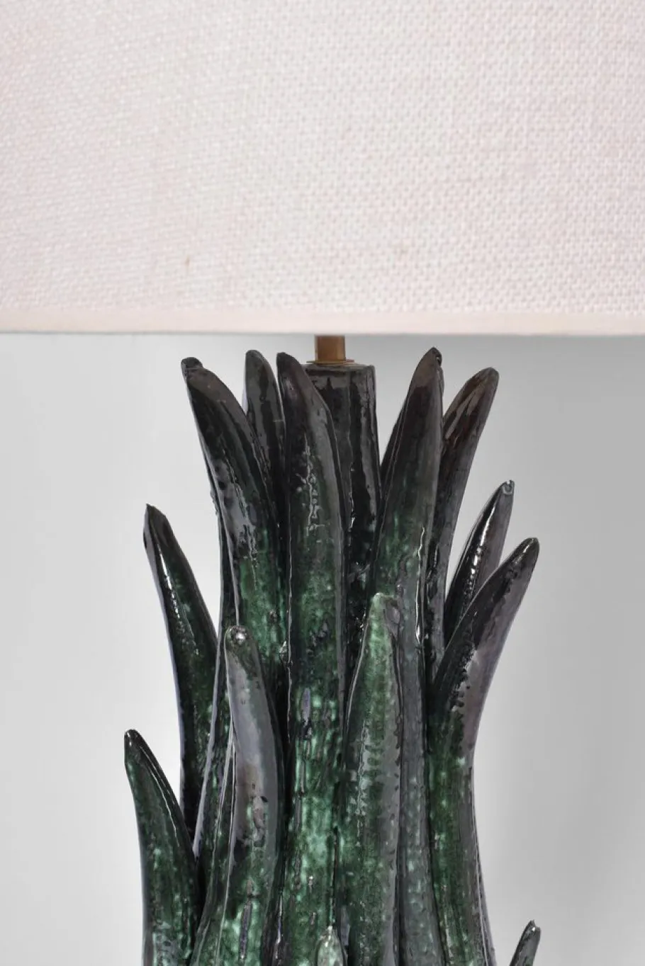 Discount Pamono Pico Green Ceramic Lamp by Barracuda Interiors