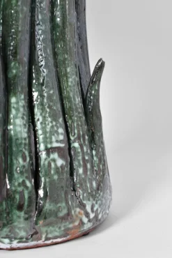 Discount Pamono Pico Green Ceramic Lamp by Barracuda Interiors