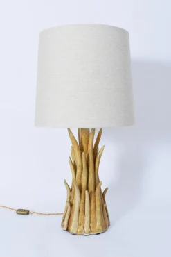 Outlet Pamono Pico Mustard Ceramic Lamp by Barracuda Interiors