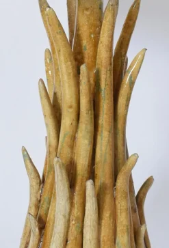 Outlet Pamono Pico Mustard Ceramic Lamp by Barracuda Interiors