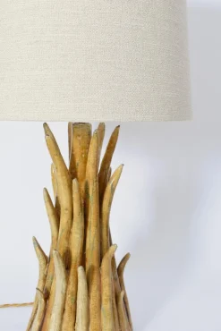 Outlet Pamono Pico Mustard Ceramic Lamp by Barracuda Interiors