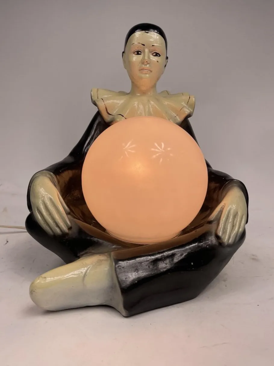 New Pamono Pierrot Lamp in Ceramic, 1960s