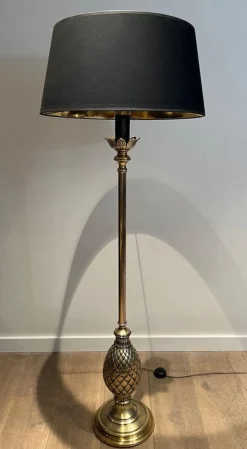 Sale Pamono Pineapple Floor Lamp in Brass