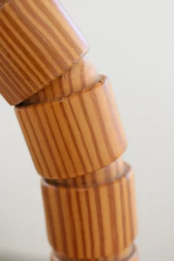 Hot Pamono Pinewood Swivel Arm Table Lamp from Solbackens Svarveri, Sweden, 1970s