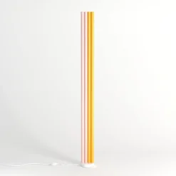 Best Pamono Pink and Yellow Parallel Tubes Floor Light by Atelier Areti