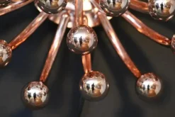 Discount Pamono Pink Gold Pistillo Chandelier Table Lamps or Wall Lamps from Valenti Milano, 2010, Set of 2