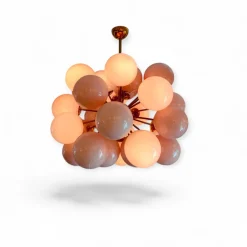 Best Pamono Pink Murano Glass Balloons Chandelier by Murano for Murano