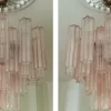 Best Pamono Pink Murano Glass Tronchi Chandeliers, Set of 2