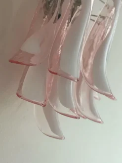 Best Pamono Pink Murano Glass Wall Lamps, Set of 2