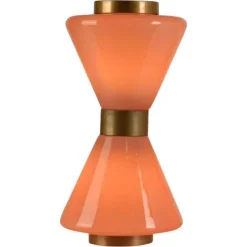 Clearance Pamono Pink Murano Hourglass Table Lamp, 1960s