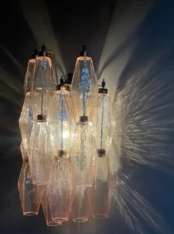 Discount Pamono Pink Murano Stairwell Corridor Wall Sconce