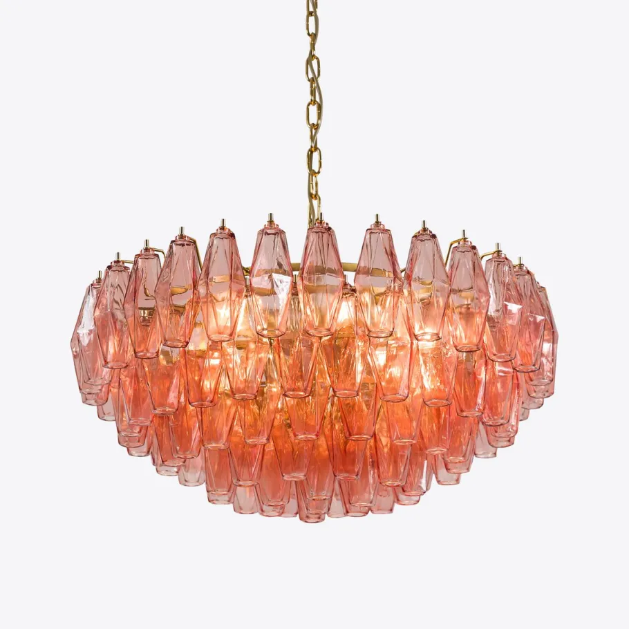Best Pamono Pink Sorrento Chandelier from Pure White Lines