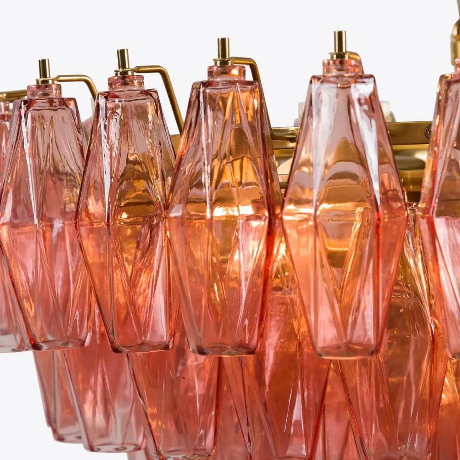 Best Pamono Pink Sorrento Chandelier from Pure White Lines