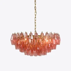 Best Pamono Pink Sorrento Chandelier from Pure White Lines