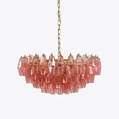 Best Pamono Pink Sorrento Chandelier from Pure White Lines