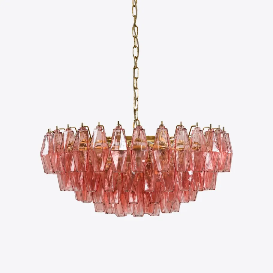 Best Pamono Pink Sorrento Chandelier from Pure White Lines