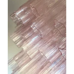Discount Pamono Pink Tronchi Murano Glass Chandelier by Simoeng