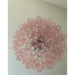 Discount Pamono Pink Tronchi Murano Glass Chandelier by Simoeng