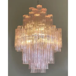 Sale Pamono Pink Tronchi Murano Glass Chandelier by Simoeng