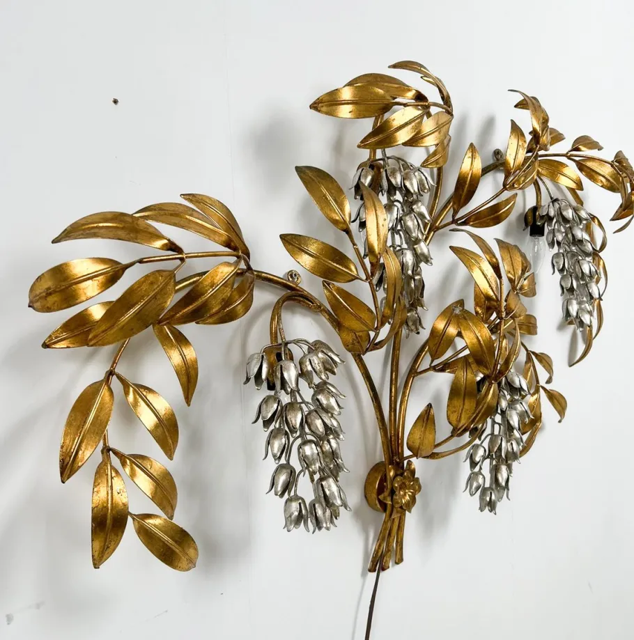 Sale Pamono Pioggia Doro Wall Lamp by Hans Kögl, 1970s