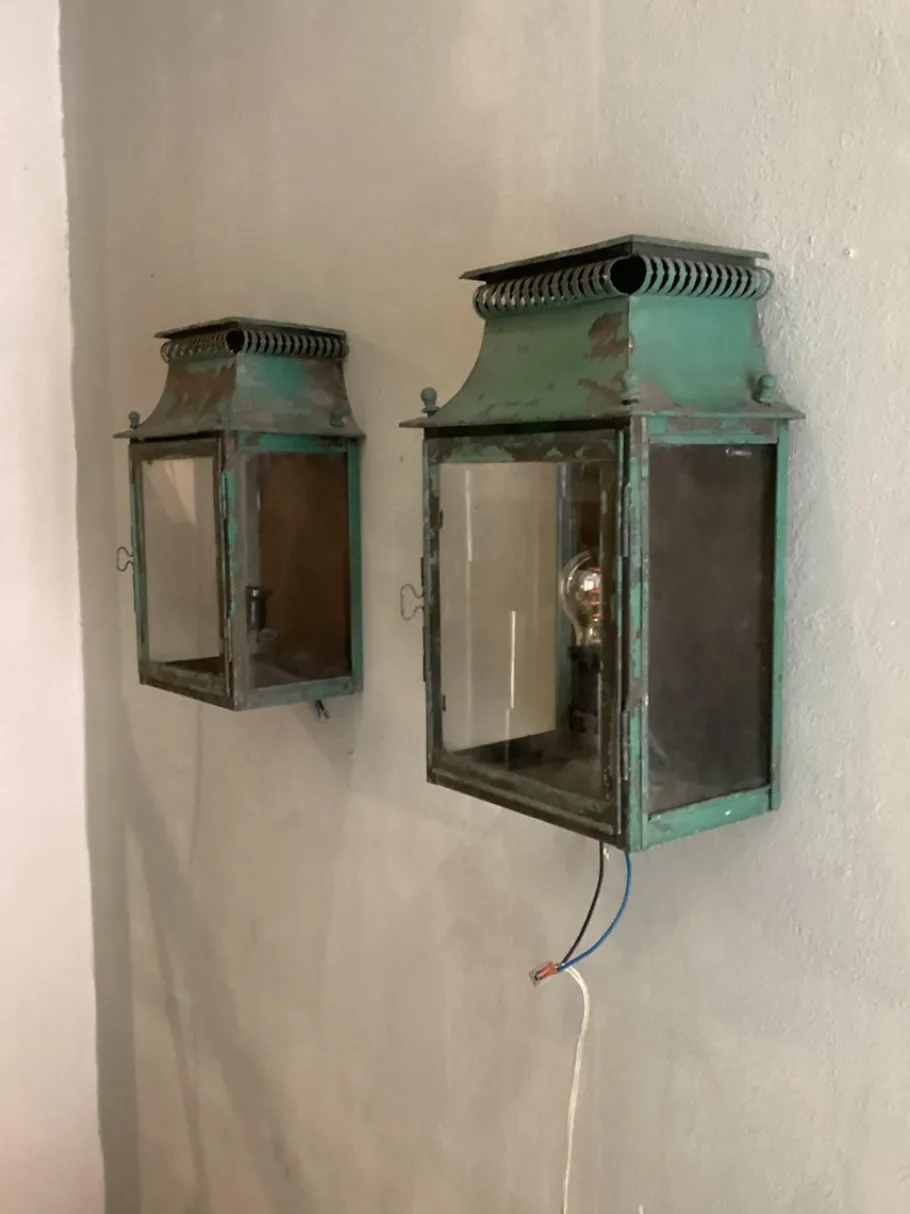 Online Pamono Platina Copper Classic Model Garden Wall Light, Maison, France, 1970s, Set of 2