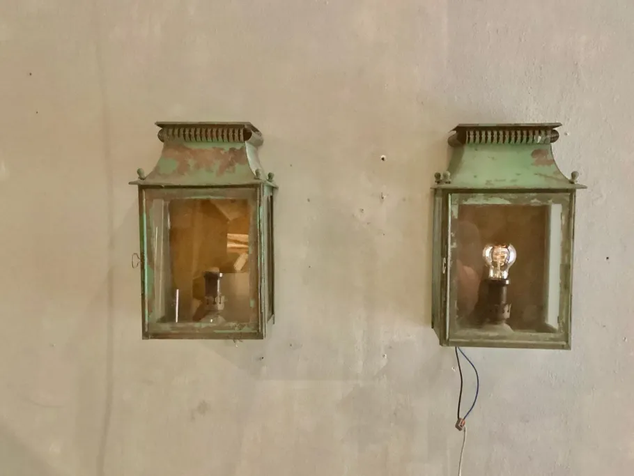 Online Pamono Platina Copper Classic Model Garden Wall Light, Maison, France, 1970s, Set of 2