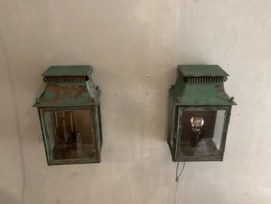Online Pamono Platina Copper Classic Model Garden Wall Light, Maison, France, 1970s, Set of 2
