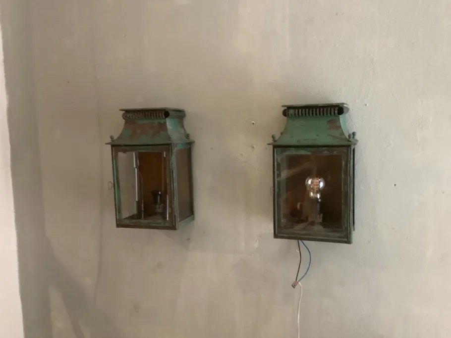 Online Pamono Platina Copper Classic Model Garden Wall Light, Maison, France, 1970s, Set of 2