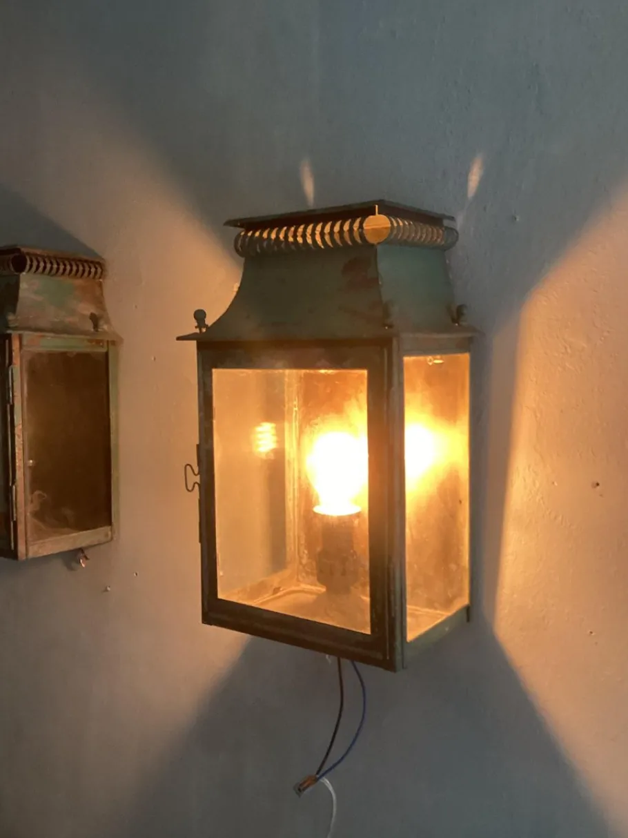 Online Pamono Platina Copper Classic Model Garden Wall Light, Maison, France, 1970s, Set of 2