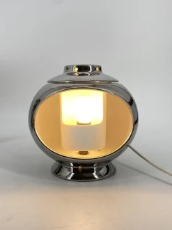 Clearance Pamono Platinum-Plated Version of the Valencia Table Lamp by Marcello Cuneo for Philips, in the Original Box, 1960s