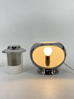 Clearance Pamono Platinum-Plated Version of the Valencia Table Lamp by Marcello Cuneo for Philips, in the Original Box, 1960s