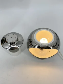 Clearance Pamono Platinum-Plated Version of the Valencia Table Lamp by Marcello Cuneo for Philips, in the Original Box, 1960s