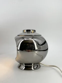 Clearance Pamono Platinum-Plated Version of the Valencia Table Lamp by Marcello Cuneo for Philips, in the Original Box, 1960s